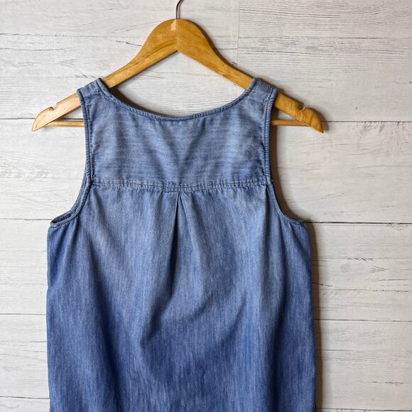 Universal Thread Dress Womens Size Medium Chambray 100% Cotton Button Detail - Picture 13 of 16